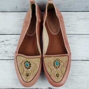Anthropologie LATIGO BINDU slip on flats 8.5